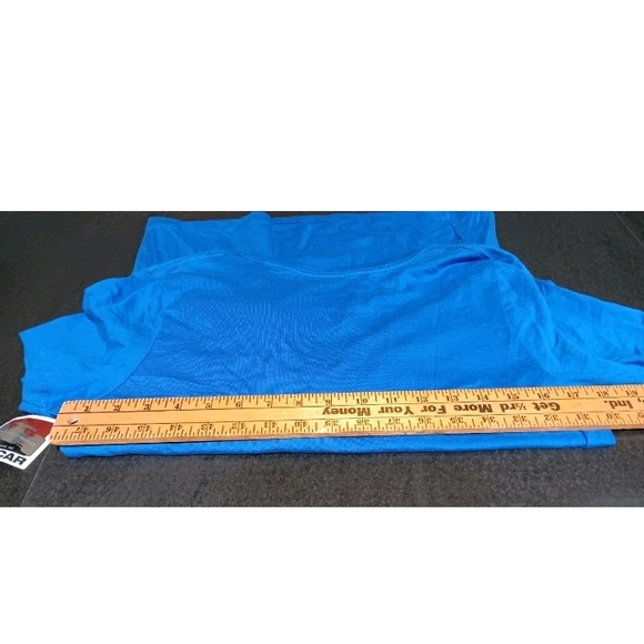 Indy Car Tony Kanaan Blue V-Neck Tee with Silver Graphic - Picture 6 of 10